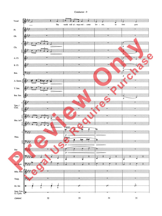 As Time Goes By Tenor Saxophone, Clarinet, Trombone or Vocal Solo 薩氏管 豎笛 長號 獨奏 總譜 | 小雅音樂 Hsiaoya Music