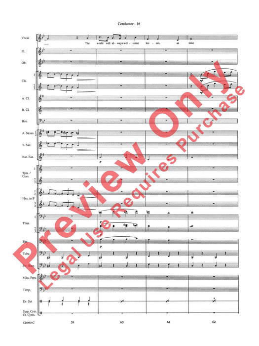 As Time Goes By Tenor Saxophone, Clarinet, Trombone or Vocal Solo 薩氏管 豎笛 長號 獨奏 總譜 | 小雅音樂 Hsiaoya Music