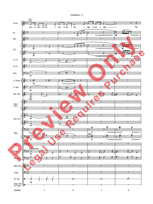 As Time Goes By Tenor Saxophone, Clarinet, Trombone or Vocal Solo 薩氏管 豎笛 長號 獨奏 總譜 | 小雅音樂 Hsiaoya Music