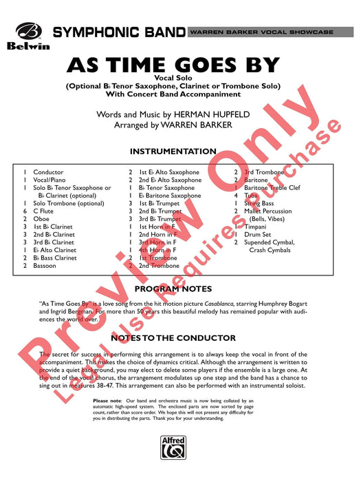 As Time Goes By Tenor Saxophone, Clarinet, Trombone or Vocal Solo 薩氏管 豎笛 長號 獨奏 | 小雅音樂 Hsiaoya Music