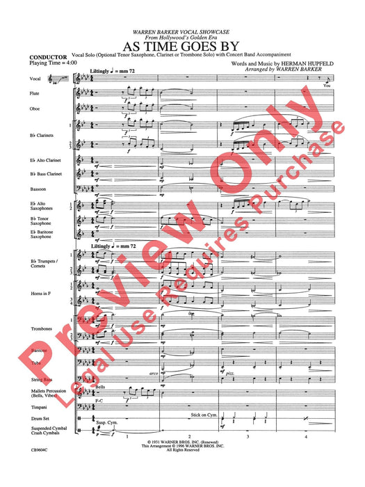 As Time Goes By Tenor Saxophone, Clarinet, Trombone or Vocal Solo 薩氏管 豎笛 長號 獨奏 | 小雅音樂 Hsiaoya Music