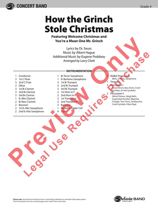 How the Grinch Stole Christmas Featuring: Welcome Christmas / You're a Mean One, Mr. Grinch 總譜 | 小雅音樂 Hsiaoya Music