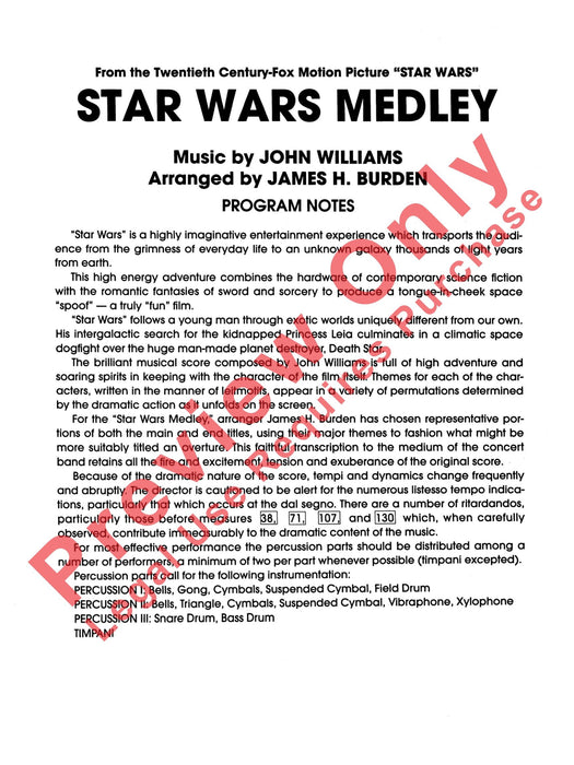 Star Wars Medley 組合曲 總譜 | 小雅音樂 Hsiaoya Music