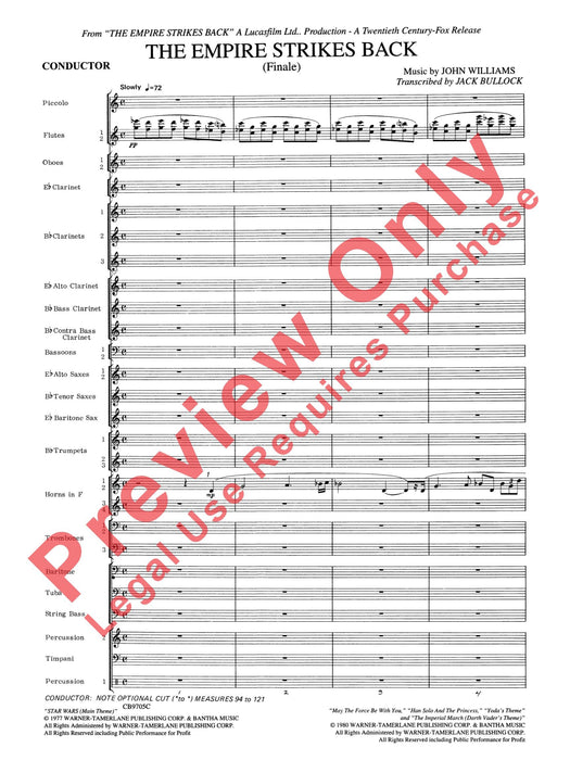 The Empire Strikes Back (Finale) 終曲 總譜 | 小雅音樂 Hsiaoya Music