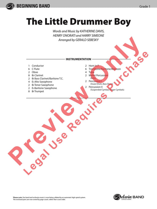 The Little Drummer Boy 總譜 | 小雅音樂 Hsiaoya Music