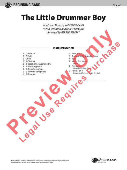 The Little Drummer Boy 總譜 | 小雅音樂 Hsiaoya Music