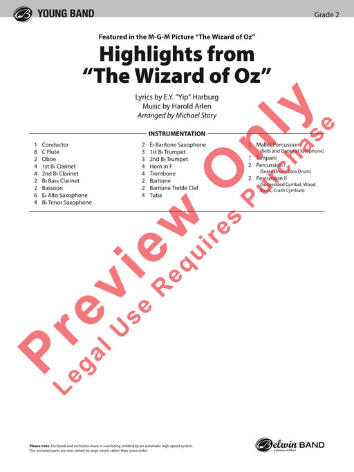The Wizard of Oz, Highlights from 總譜 | 小雅音樂 Hsiaoya Music