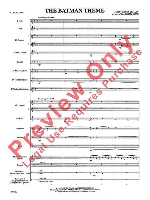 Batman Theme 主題 總譜 | 小雅音樂 Hsiaoya Music