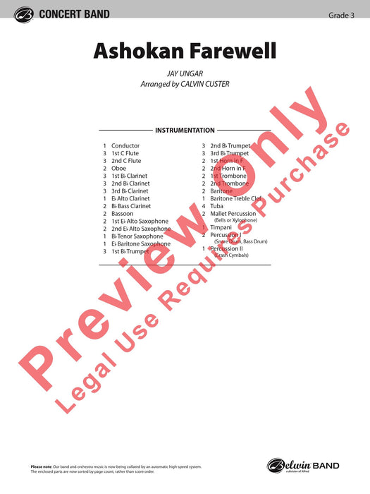 Ashokan Farewell (from The Civil War) 總譜 | 小雅音樂 Hsiaoya Music