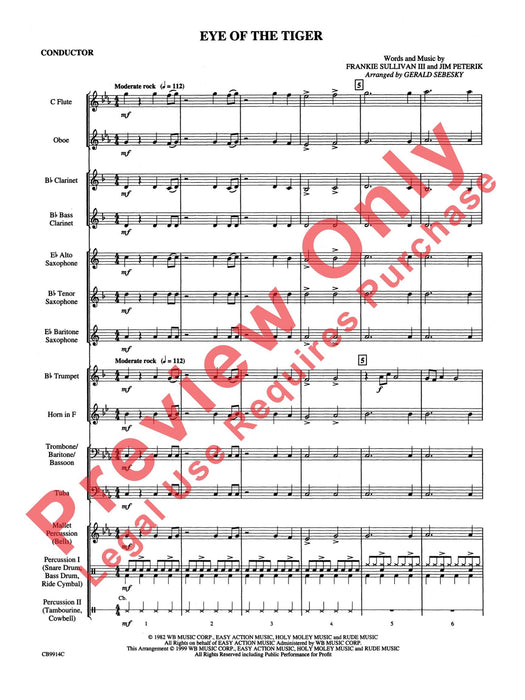 Eye of the Tiger 總譜 | 小雅音樂 Hsiaoya Music