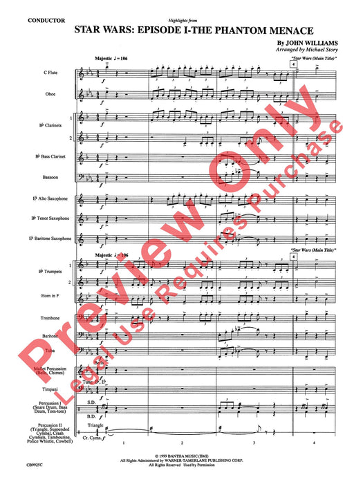 Star Wars®: Episode I The Phantom Menace, Highlights from 總譜 | 小雅音樂 Hsiaoya Music