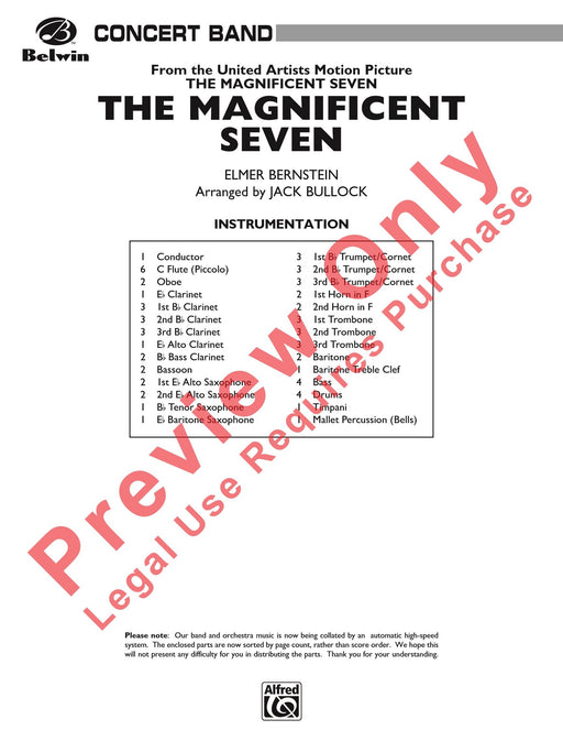 The Magnificent Seven 總譜 | 小雅音樂 Hsiaoya Music