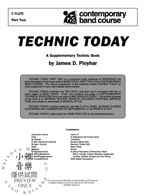Technic Today, Part 2 A Supplementary Technic Book | 小雅音樂 Hsiaoya Music
