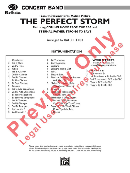The Perfect Storm (from the Warner Bros. Motion Picture) Featuring: Coming Home from the Sea / Eternal Father Strong to Save 總譜 | 小雅音樂 Hsiaoya Music