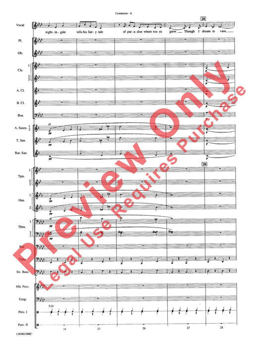Star Dust Vocal Solo (Optional E-Flat Alto Saxophone or B-Flat Clarinet or B-Flat Trumpet) with Concert Band Acc. 獨奏 中音薩氏管 豎笛 小號 室內管樂團 總譜 | 小雅音樂 Hsiaoya Music