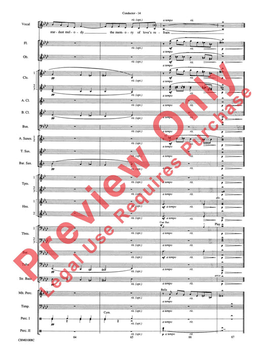 Star Dust Vocal Solo (Optional E-Flat Alto Saxophone or B-Flat Clarinet or B-Flat Trumpet) with Concert Band Acc. 獨奏 中音薩氏管 豎笛 小號 室內管樂團 | 小雅音樂 Hsiaoya Music