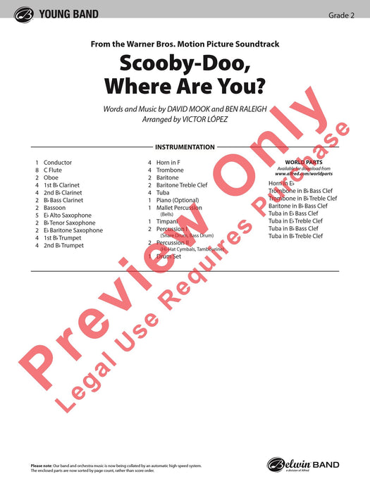 Scooby-Doo, Where Are You? (from Scooby-Doo) 總譜 | 小雅音樂 Hsiaoya Music