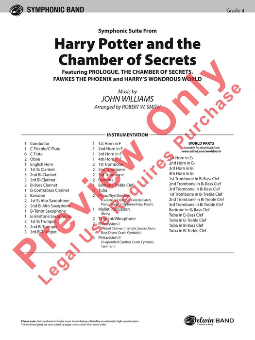 Harry Potter and the Chamber of Secrets, Symphonic Suite from 交響組曲 總譜 | 小雅音樂 Hsiaoya Music