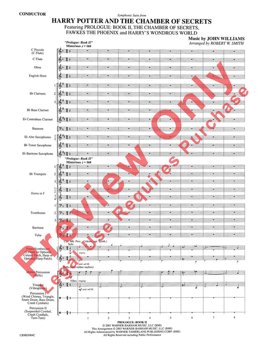 Harry Potter and the Chamber of Secrets, Symphonic Suite from 交響組曲 總譜 | 小雅音樂 Hsiaoya Music