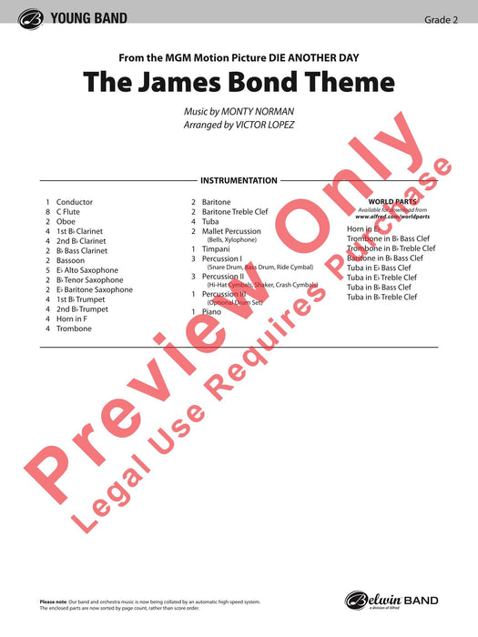 The James Bond Theme (from Die Another Day) 主題 總譜 | 小雅音樂 Hsiaoya Music