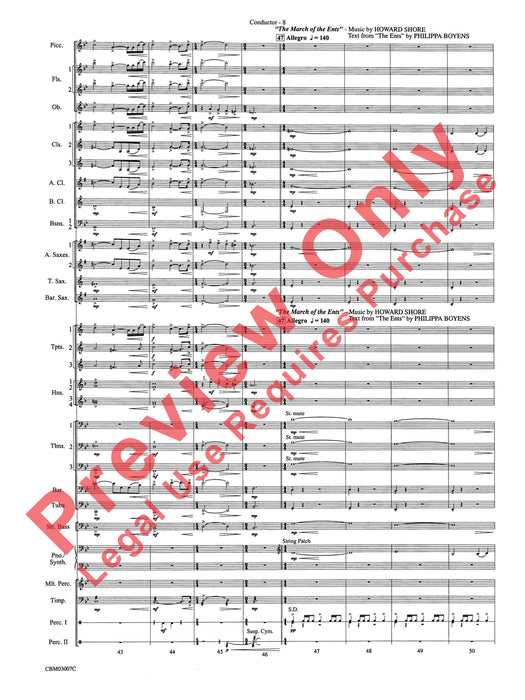 The Lord of the Rings: The Two Towers, Symphonic Suite from 交響組曲 總譜 | 小雅音樂 Hsiaoya Music