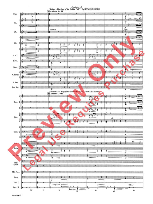 The Lord of the Rings: The Two Towers, Symphonic Suite from 交響組曲 總譜 | 小雅音樂 Hsiaoya Music