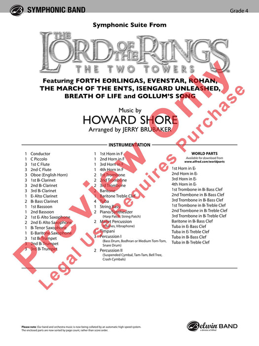 The Lord of the Rings: The Two Towers, Symphonic Suite from 交響組曲 | 小雅音樂 Hsiaoya Music