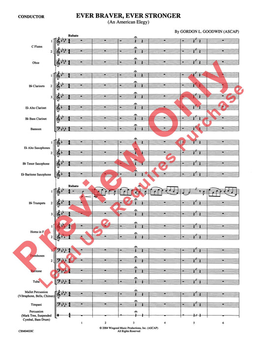 Ever Braver, Ever Stronger (An American Elegy) 悲歌 總譜 | 小雅音樂 Hsiaoya Music