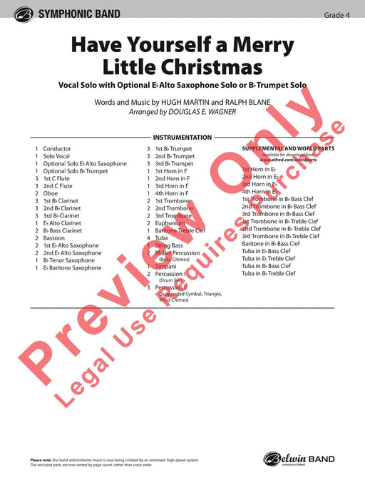 Have Yourself a Merry Little Christmas Vocal Solo with Opt. E-flat Alto Saxophone Solo or B-flat Trumpet Solo 獨奏 中音薩氏管獨奏 小號 獨奏 | 小雅音樂 Hsiaoya Music