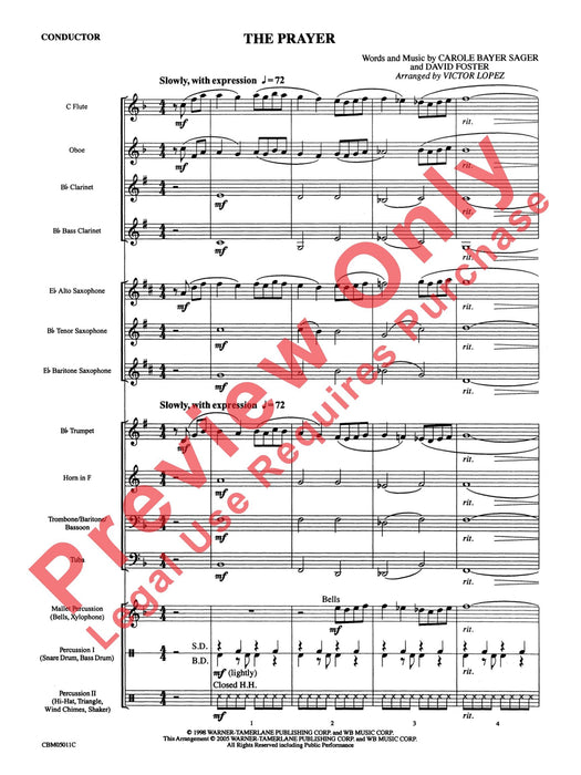 The Prayer 總譜 | 小雅音樂 Hsiaoya Music