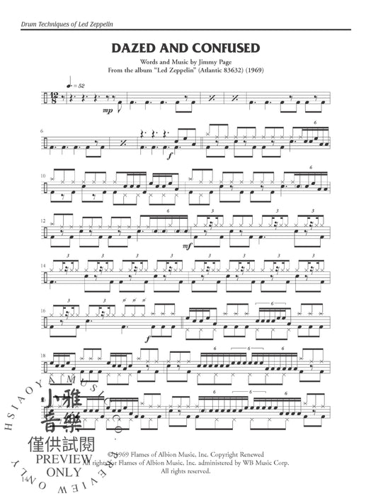 Drum Techniques of Led Zeppelin Note-for-Note Transcriptions of 23 Classic John Bonham Drum Tracks 鼓 音符音符 鼓 | 小雅音樂 Hsiaoya Music