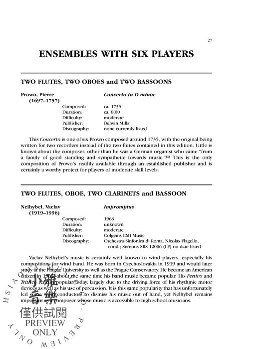 An Annotated Guide to Wind Chamber Music 室內樂 | 小雅音樂 Hsiaoya Music