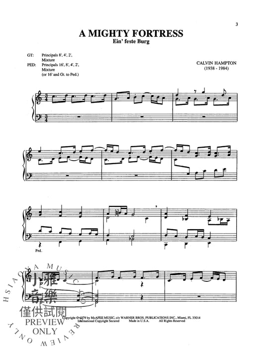 Calvin Hampton: Music for Organ Eleven Organ Solos 管風琴 管風琴 獨奏 | 小雅音樂 Hsiaoya Music