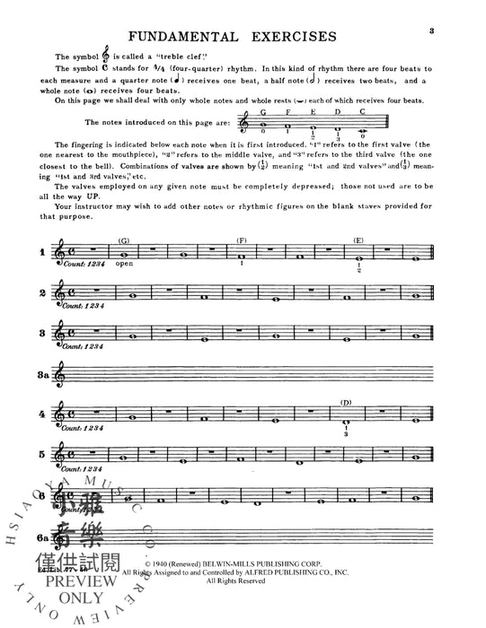 Edwards-Hovey Method for Cornet or Trumpet, Book I 短號 小號 | 小雅音樂 Hsiaoya Music