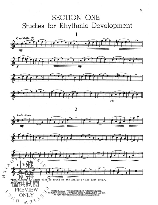 Practical Studies for Saxophone, Book I 薩氏管 | 小雅音樂 Hsiaoya Music