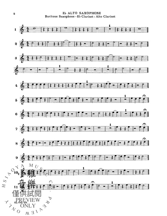 101 Rhythmic Rest Patterns In Unison for Band 節奏 同度 | 小雅音樂 Hsiaoya Music
