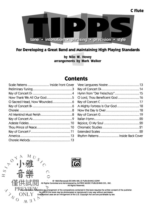 T-I-P-P-S for Bands: Tone * Intonation * Phrasing * Precision * Style For Developing a Great Band and Maintaining High Playing Standards 聲調 風格 | 小雅音樂 Hsiaoya Music