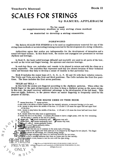 Scales for Strings, Book II 弦樂 | 小雅音樂 Hsiaoya Music