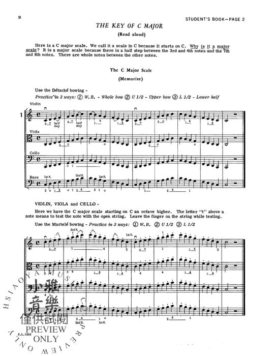 Scales for Strings, Book II 弦樂 | 小雅音樂 Hsiaoya Music
