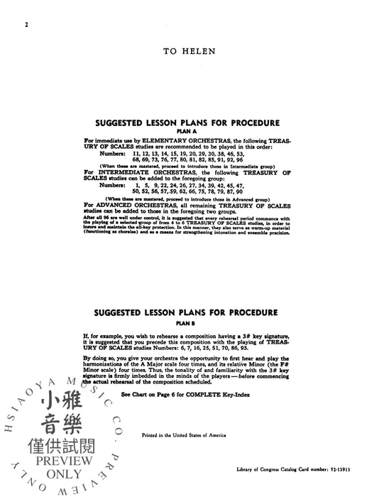 Treasury of Scales for Band and Orchestra 管弦樂團 | 小雅音樂 Hsiaoya Music