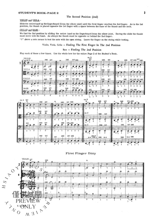 2nd and 4th Position String Builder A Continuation of the Belwin String Builder or Any Other Standard String Class Method 弦樂 | 小雅音樂 Hsiaoya Music