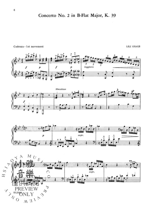 The Complete Original Cadenzas to the Piano Concertos 莫札特 裝飾樂段 鋼琴 協奏曲 | 小雅音樂 Hsiaoya Music