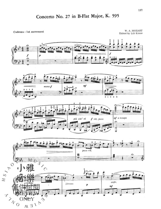 The Complete Original Cadenzas to the Piano Concertos 莫札特 裝飾樂段 鋼琴 協奏曲 | 小雅音樂 Hsiaoya Music