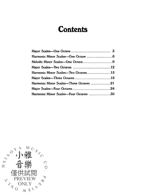 My Scale Book 音階 | 小雅音樂 Hsiaoya Music