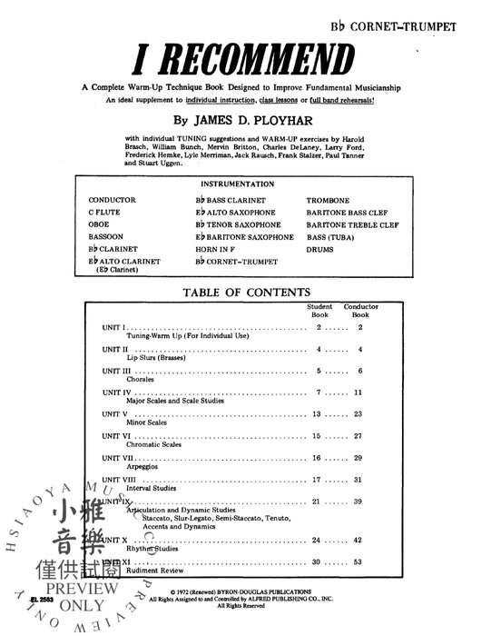 I Recommend | 小雅音樂 Hsiaoya Music