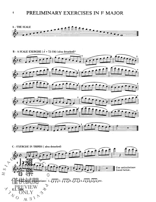 Practical Studies for Flute, Book I 長笛 | 小雅音樂 Hsiaoya Music