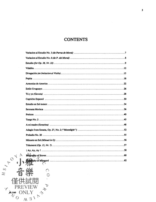 Guitar Works of Agustín Barrios Mangoré, Vol. IV 吉他 | 小雅音樂 Hsiaoya Music