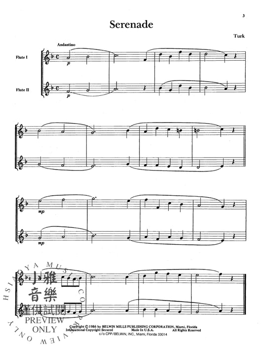 Belwin Master Duets (Flute), Easy Volume 1 二重奏 長笛 | 小雅音樂 Hsiaoya Music