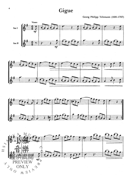 Belwin Master Duets (Saxophone), Intermediate Volume 1 二重奏 薩氏管 | 小雅音樂 Hsiaoya Music
