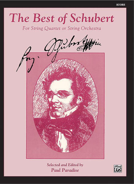 The Best of Schubert For String Quartet or String Orchestra 舒伯特 弦樂四重奏弦樂團 總譜 | 小雅音樂 Hsiaoya Music